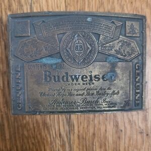 Budweiser Genuine Belt Buckle